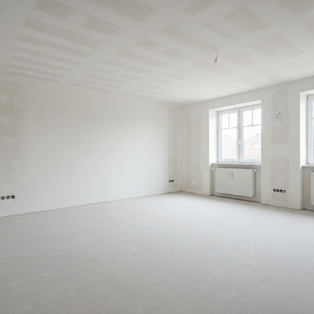 Interior renovation plastering project