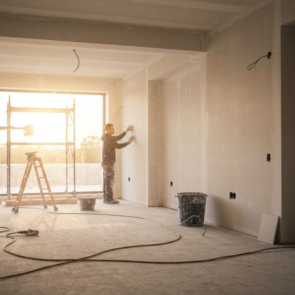 Detailed plastering work